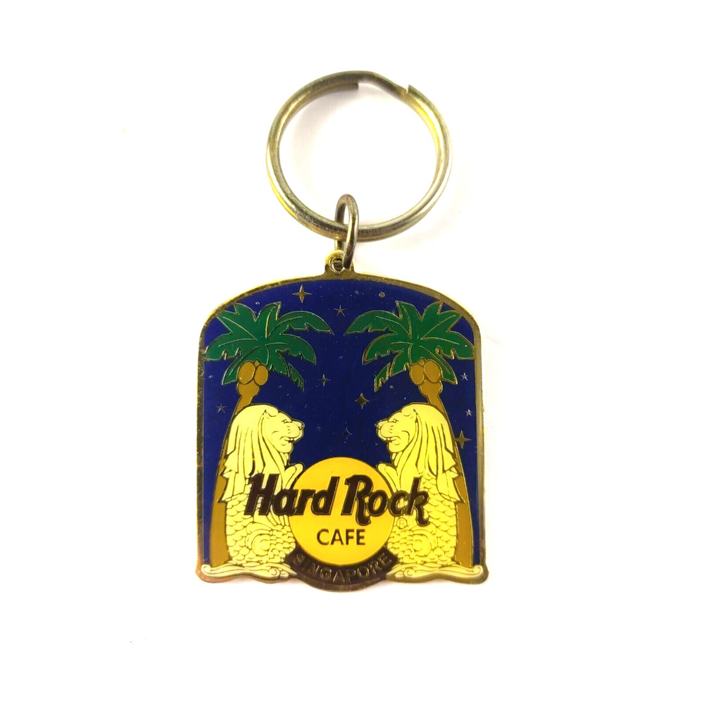 Hard Rock Cafe Singapore Metal Keychain